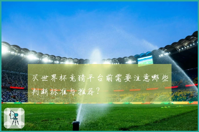 买世界杯竞猜平台前需要注意哪些判断标准与推荐？